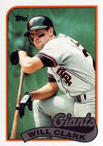 #660 Will Clark - San Francisco Giants - 1989 Topps Baseball