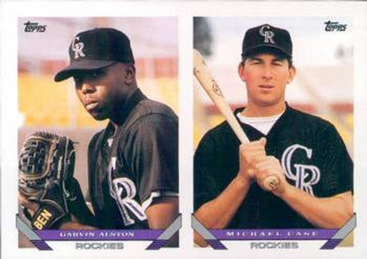 #661 Garvin Alston / Michael Case - Colorado Rockies - 1993 Topps Baseball