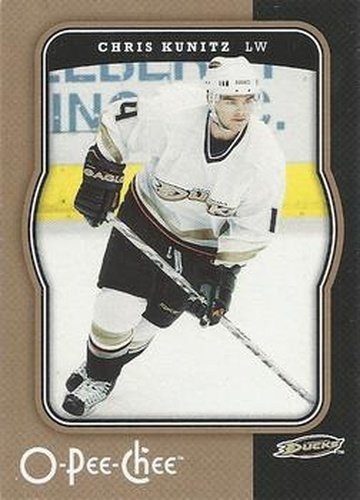 #13 Chris Kunitz - Anaheim Ducks - 2007-08 O-Pee-Chee Hockey