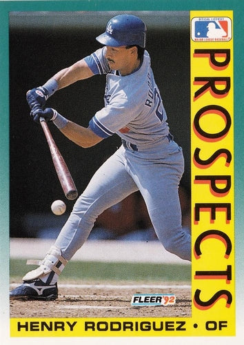 #661 Henry Rodriguez - Los Angeles Dodgers - 1992 Fleer Baseball