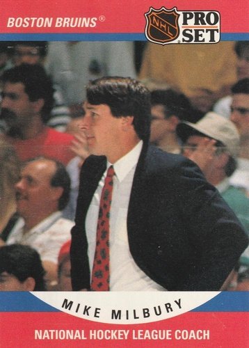 #661 Mike Milbury - Boston Bruins - 1990-91 Pro Set Hockey