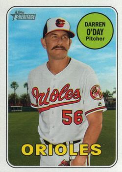 #661 Darren O'Day - Baltimore Orioles - 2018 Topps Heritage Baseball