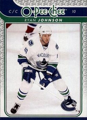 #661 Ryan Johnson - Vancouver Canucks - 2009-10 O-Pee-Chee Hockey