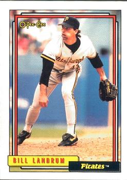 #661 Bill Landrum - Pittsburgh Pirates - 1992 O-Pee-Chee Baseball