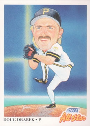 #661 Doug Drabek - Pittsburgh Pirates - 1991 Score Baseball