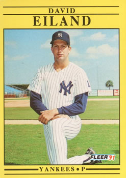 #661 David Eiland - New York Yankees - 1991 Fleer Baseball