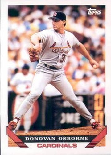 #662 Donovan Osborne - St. Louis Cardinals - 1993 Topps Baseball