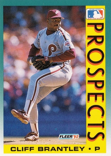 #662 Cliff Brantley - Philadelphia Phillies - 1992 Fleer Baseball