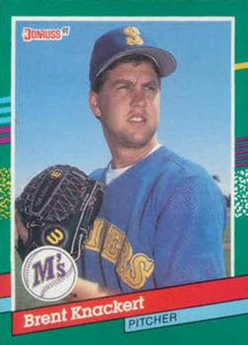 #662 Brent Knackert - Seattle Mariners - 1991 Donruss Baseball