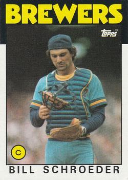 #662 Bill Schroeder - Milwaukee Brewers - 1986 Topps Baseball