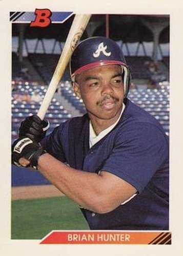 #662 Brian Hunter - Atlanta Braves - 1992 Bowman Baseball