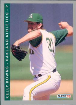 #662 Kelly Downs - Oakland Athletics - 1993 Fleer Baseball