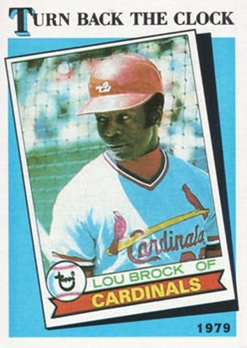 #662 Lou Brock - St. Louis Cardinals - 1989 Topps Baseball