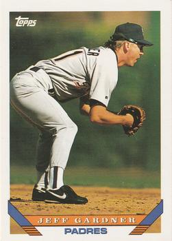 #663 Jeff Gardner - San Diego Padres - 1993 Topps Baseball