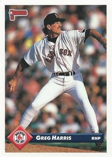 #663 Greg Harris - Boston Red Sox - 1993 Donruss Baseball