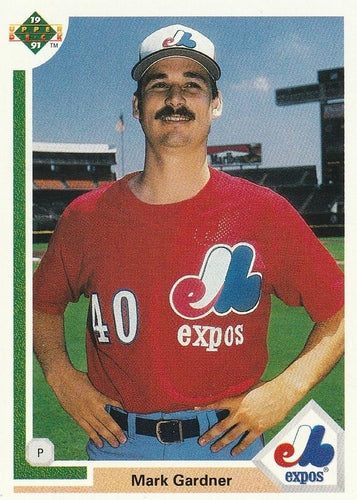 #663 Mark Gardner - Montreal Expos - 1991 Upper Deck Baseball