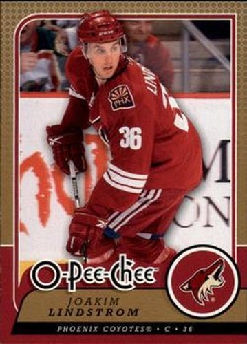 #663 Joakim Lindstrom - Phoenix Coyotes - 2008-09 O-Pee-Chee Hockey