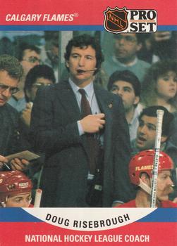 #663 Doug Risebrough - Calgary Flames - 1990-91 Pro Set Hockey