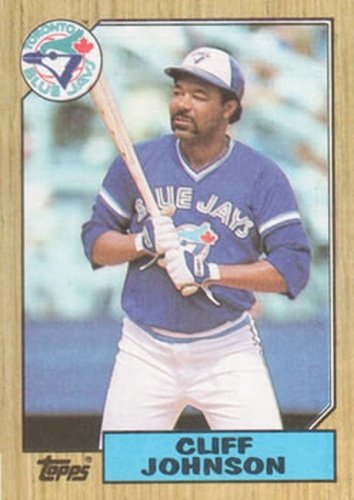 #663 Cliff Johnson - Toronto Blue Jays - 1987 Topps Baseball