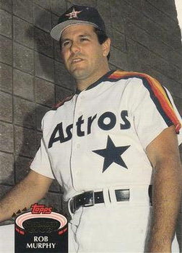 #663 Rob Murphy - Houston Astros - 1992 Stadium Club Baseball