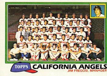 #663 California Angels / Jim Fregosi - California Angels - 1981 Topps Baseball