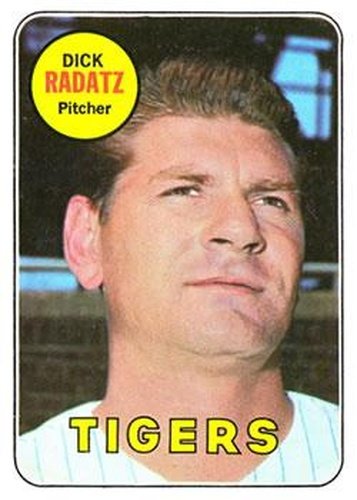 #663 Dick Radatz - Detroit Tigers - 1969 Topps Baseball