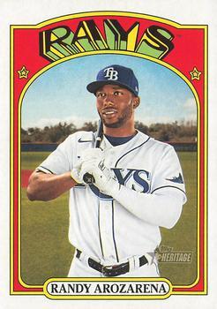 #663 Randy Arozarena - Tampa Bay Rays - 2021 Topps Heritage Baseball