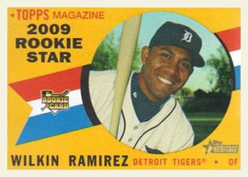 #663 Wilkin Ramirez - Detroit Tigers - 2009 Topps Heritage Baseball