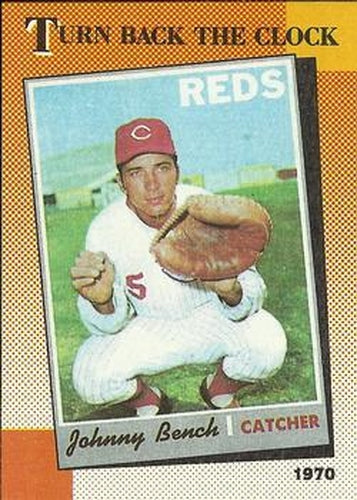 #664 Johnny Bench - Cincinnati Reds - 1990 Topps Baseball