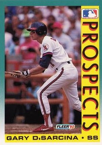 #664 Gary DiSarcina - California Angels - 1992 Fleer Baseball