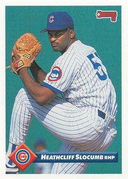 #664 Heathcliff Slocumb - Chicago Cubs - 1993 Donruss Baseball