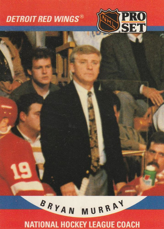 #664 Bryan Murray - Detroit Red Wings - 1990-91 Pro Set Hockey