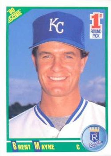 #664 Brent Mayne - Kansas City Royals - 1990 Score Baseball