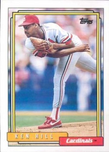 #664 Ken Hill - St. Louis Cardinals - 1992 Topps Baseball