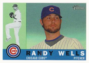 #664 Randy Wells - Chicago Cubs - 2009 Topps Heritage Baseball