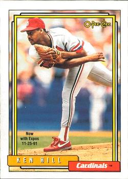 #664 Ken Hill - Montreal Expos - 1992 O-Pee-Chee Baseball