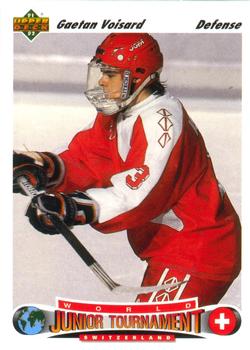 #664 Gaetan Voisard - Switzerland - 1991-92 Upper Deck Hockey