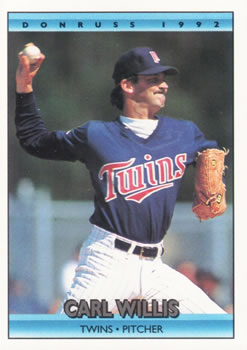 #665 Carl Willis - Minnesota Twins - 1992 Donruss Baseball