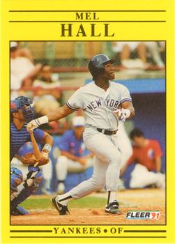 #665 Mel Hall - New York Yankees - 1991 Fleer Baseball