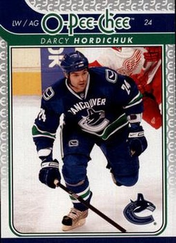#665 Darcy Hordichuk - Vancouver Canucks - 2009-10 O-Pee-Chee Hockey