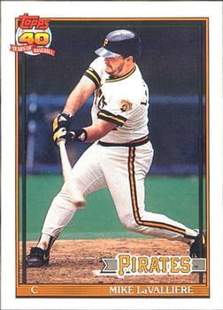 #665 Mike LaValliere - Pittsburgh Pirates - 1991 O-Pee-Chee Baseball