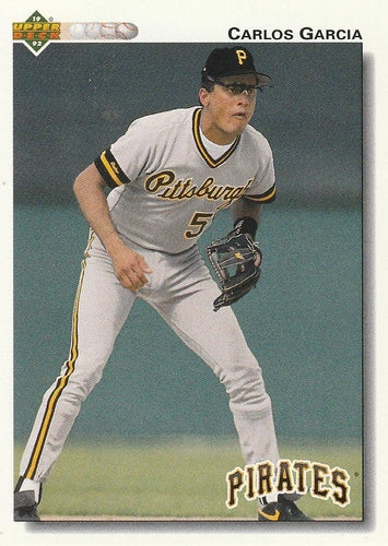 #665 Carlos Garcia - Pittsburgh Pirates - 1992 Upper Deck Baseball