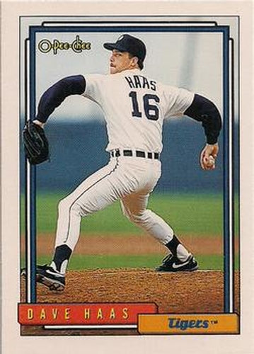 #665 Dave Haas - Detroit Tigers - 1992 O-Pee-Chee Baseball