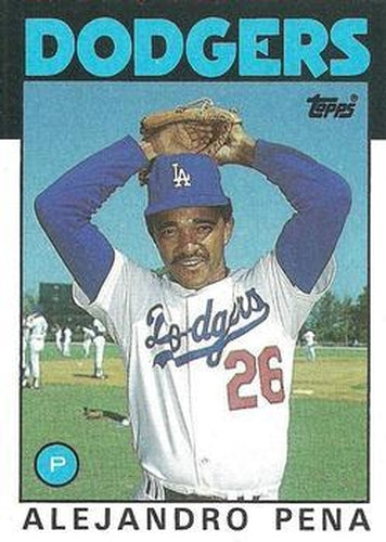 #665 Alejandro Pena - Los Angeles Dodgers - 1986 Topps Baseball