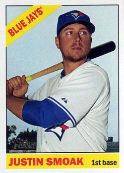#665 Justin Smoak - Toronto Blue Jays - 2015 Topps Heritage Baseball
