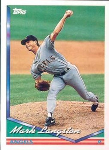#665 Mark Langston - California Angels - 1994 Topps Baseball