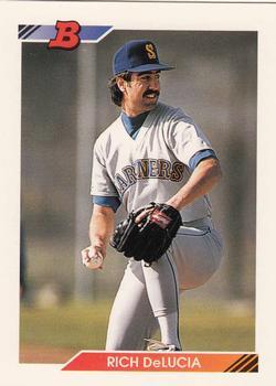 #665 Rich DeLucia - Seattle Mariners - 1992 Bowman Baseball