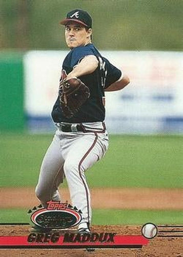 #665 Greg Maddux - Atlanta Braves - 1993 Stadium Club Baseball