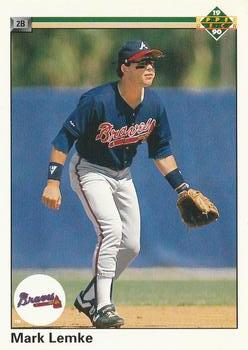 #665 Mark Lemke - Atlanta Braves - 1990 Upper Deck Baseball