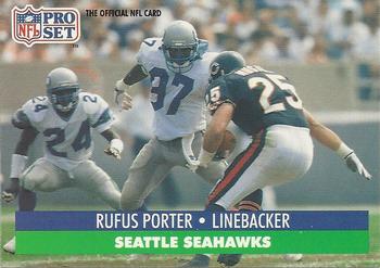 #665 Rufus Porter - Seattle Seahawks - 1991 Pro Set Football